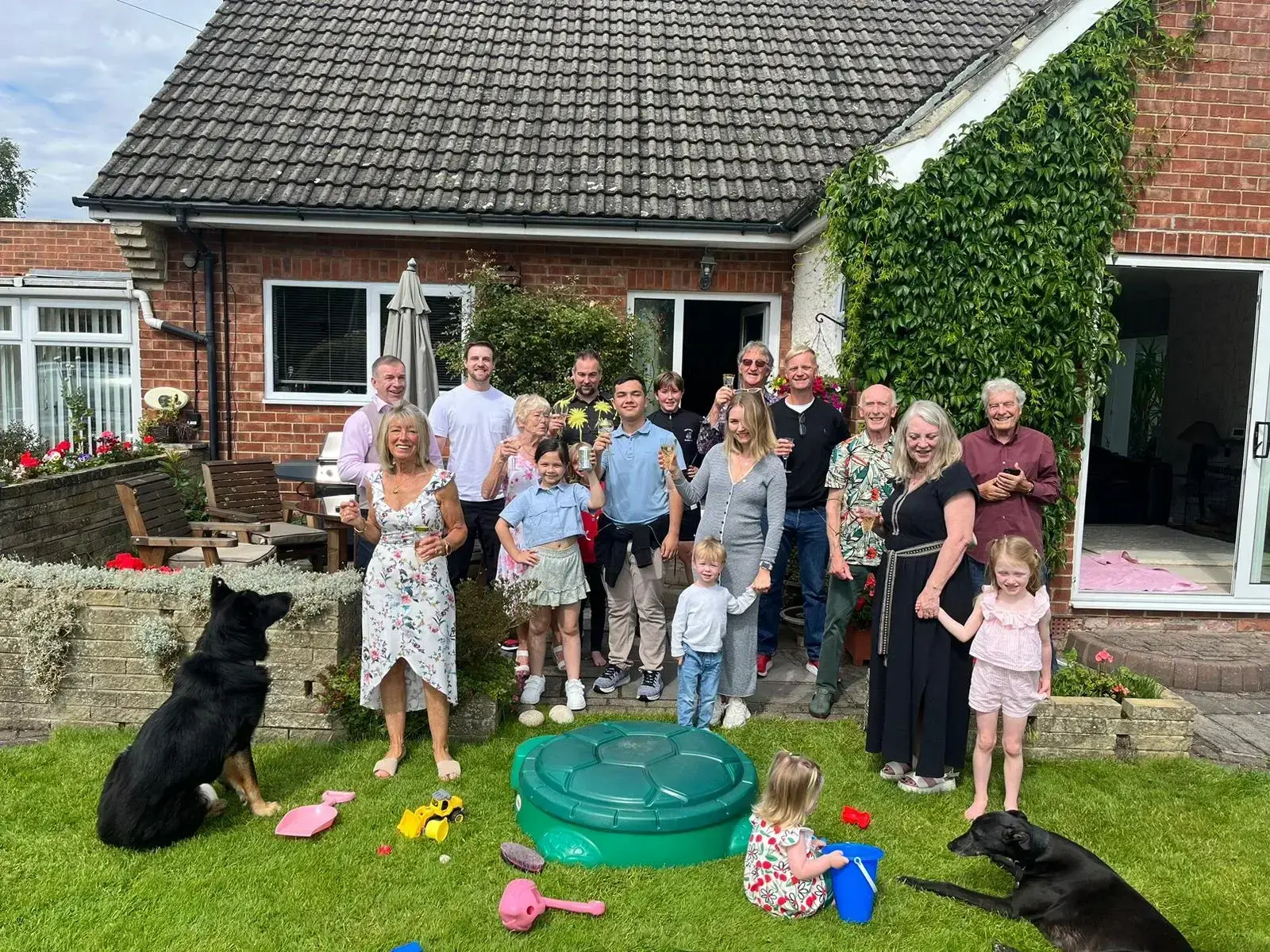 Rex enjoys a family party.