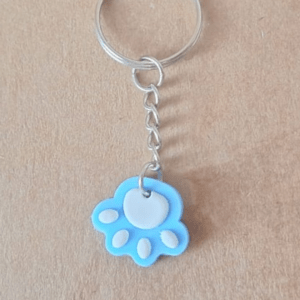 Paw Print Keyring