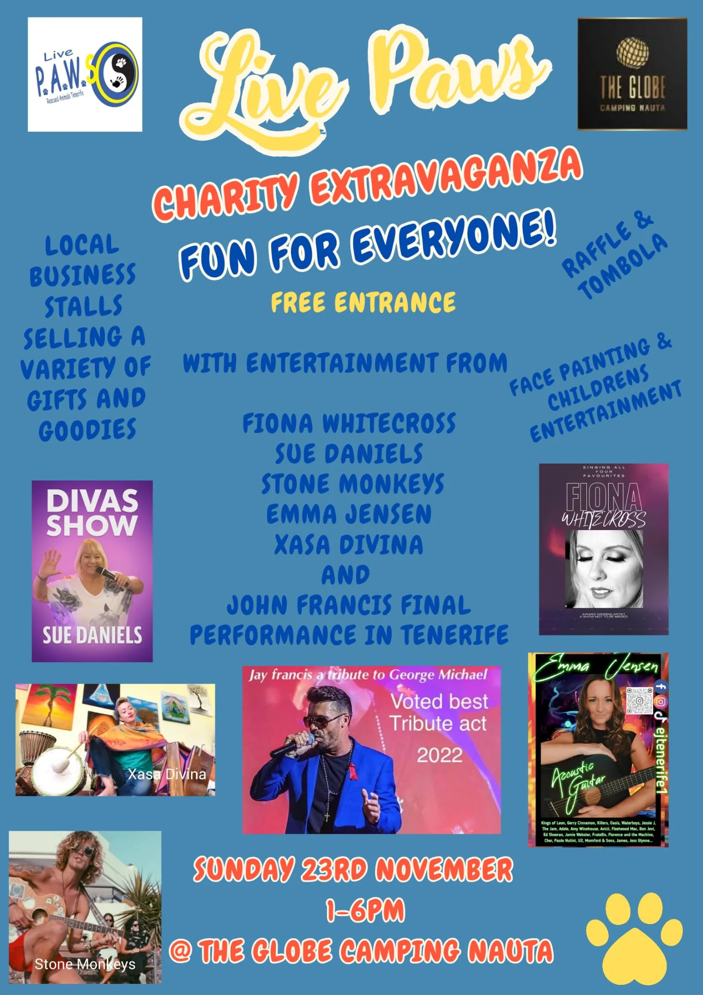 Charity extravaganza - Live Paws news, Tenerife dog rescue