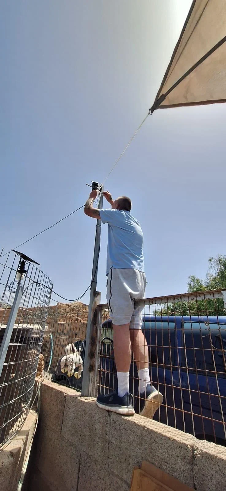 Mark busy at the refuge
