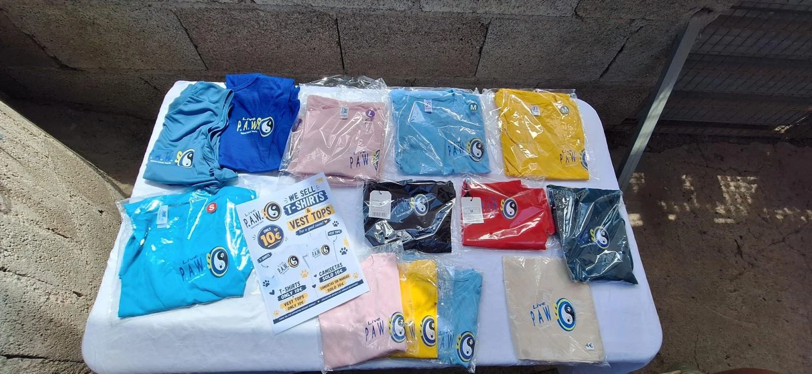 LIVE PAWS T-SHIRTS – ONLY €10! - Live Paws news, Tenerife dog rescue