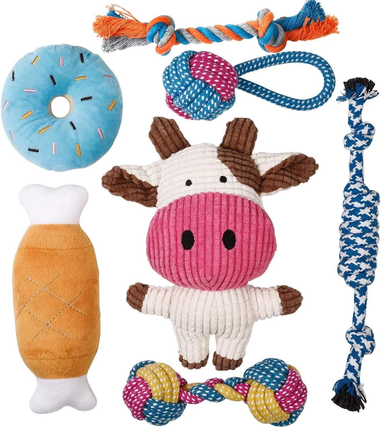 Toozey Puppy Toy Set (7 pieces)