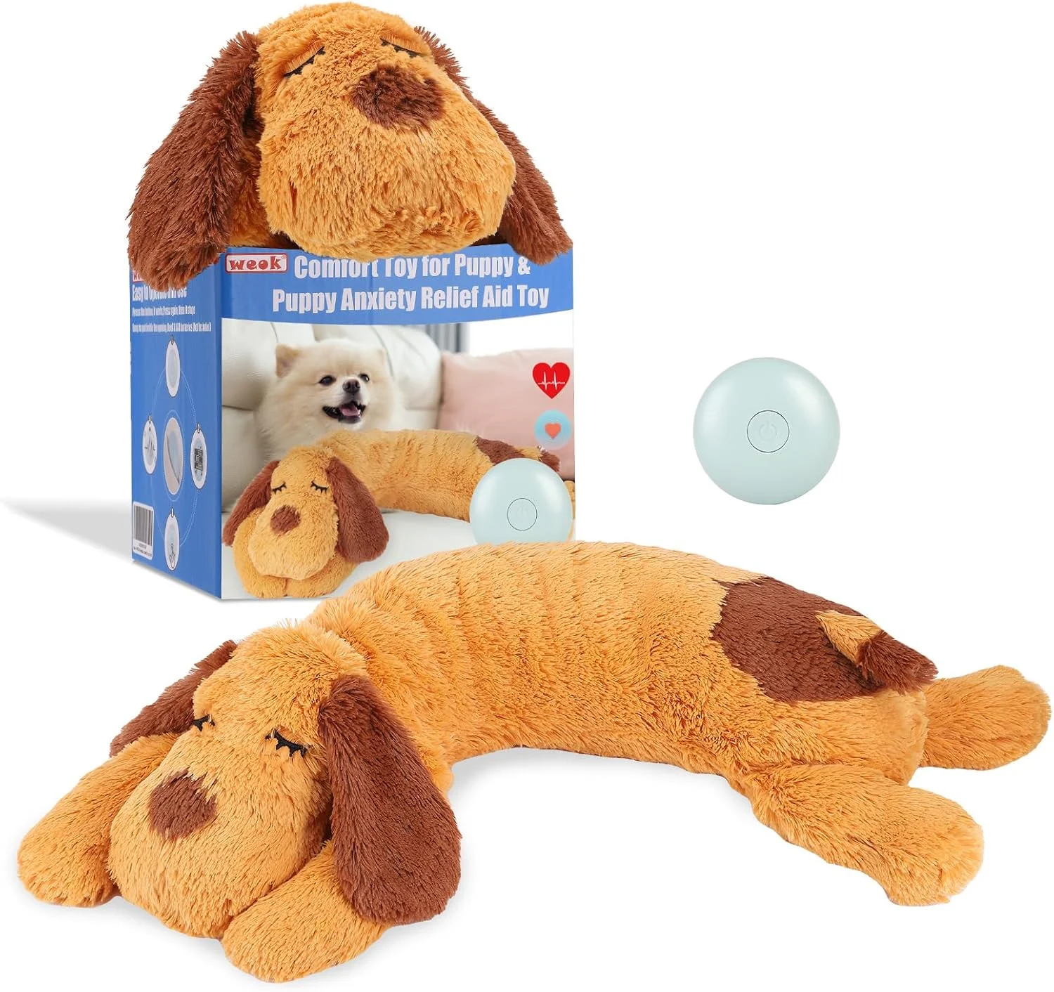 WEOK Heartbeat Calming Puppy Toy