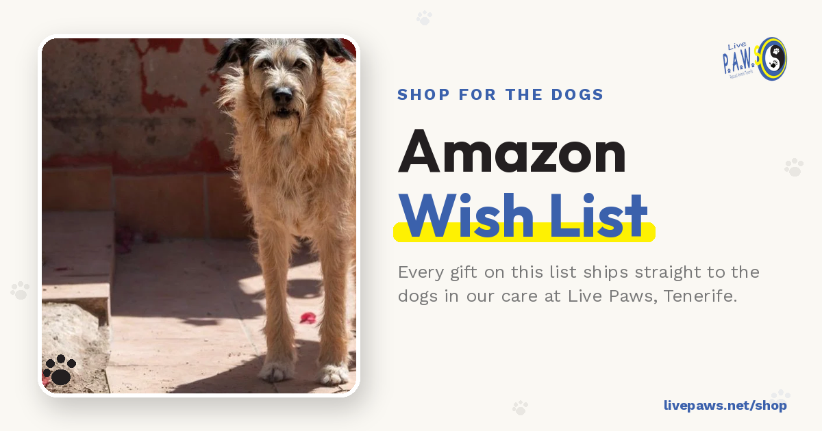 Live PAWS Amazon Wish List